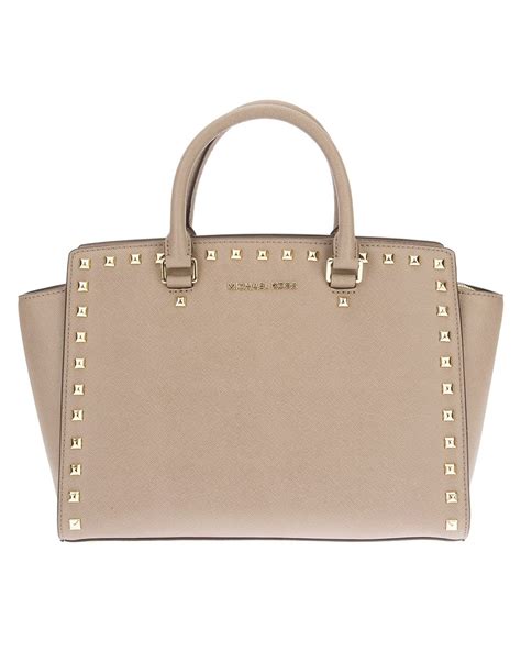 michael michael kors handbag selma stud medium satchel|Michael Kors selma satchel.